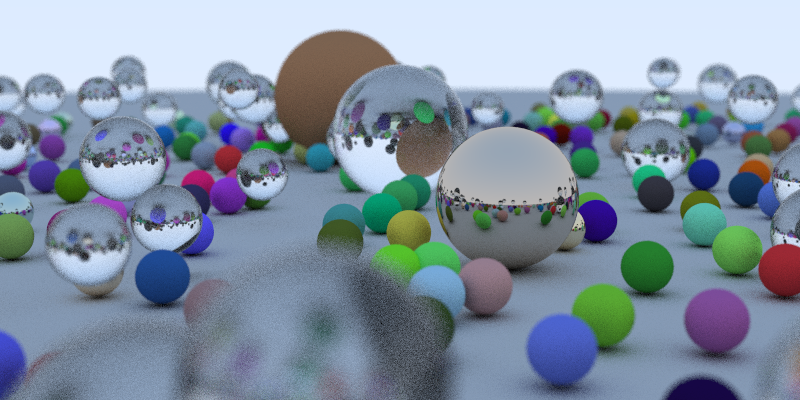Output of a raytracer written in Rust